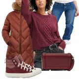 Vínové tenisky outfity image