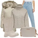 Džíny slouchy s třásněmi outfity image