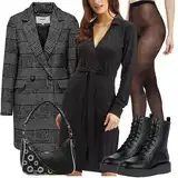 Outfity s kotníkovými botami Rockové image