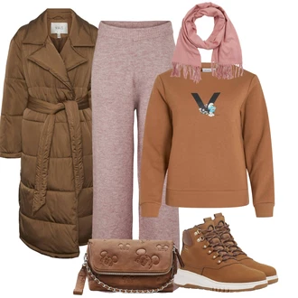 Respira Outfit s Hnědá/Béžová Teniska Kožené Tenisky/Venkovní bota/Zimní Tenisky Geox "Zimní look"