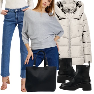 Pravá Kůže Outfit s Černá/Hnědá Kožená kotníková bota/Letní kotníková kozačka/Klasická kozačka/Chelsea Boty/Kožená bunda/Kozačka se zipem/Kotníková Bota s Podšívkou Camper "Zimní outfit pro volný čas"