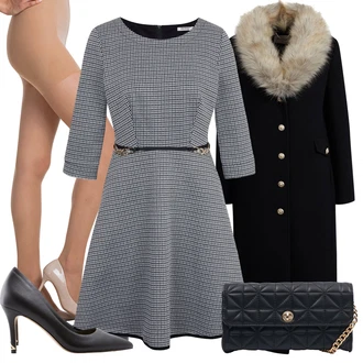 Outfity na zimu s Černá/Tmavě modrá/Hnědá/Bílá Taška Přes Rameno/Bagetová taška/Peněženka/Malá Taška/Sportovní Taška Přes Rameno/Ledvinka/Dopisová peněženka orsay "Zimní outfit pro volný čas"