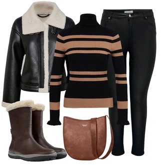 Outfit s Černá Camper "Zimní outfity"