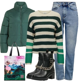 Outfity na zimu Květovaný s Růžová/Lilové barvy/Vícebarevný Desigual "Zimní outfity"