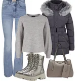 Guess zimní dlouhé outfity image