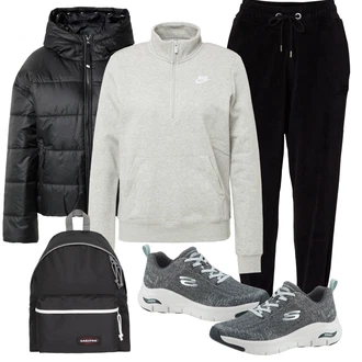 Outfity na zimu Lehké Midi s Černá Nezařazené Nike Sportswear "Zimní outfity"