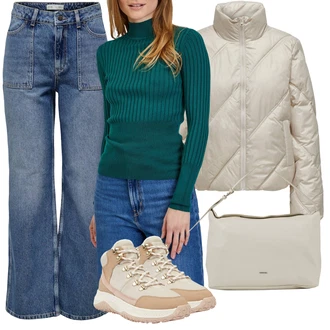 Outfit s Šedá Geox "Zimní outfity"