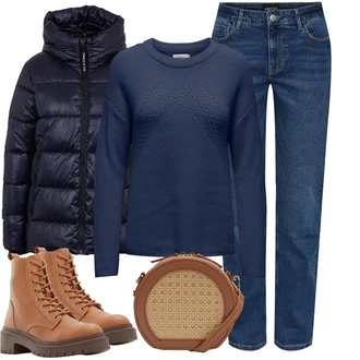 Outfity na zimu s Bílá orsay "Zimní outfity"