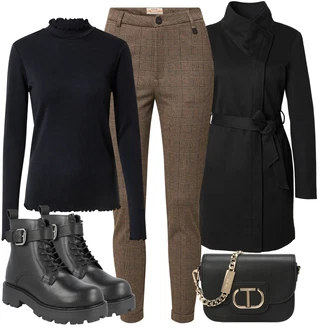 Outfit s Tmavě zelená Gang "Zimní outfity"