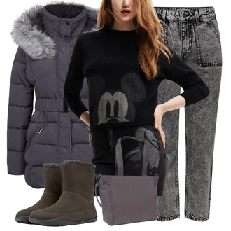 Outfit s Černá Camper "Zimní outfity"