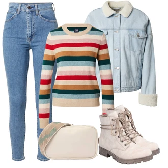 Zima Outfit s Světle modrá/Modrá Manšestrová Bunda/Krátký Bund/Džínové Bund/Krátké Džínové Bundičky/Vintage Bund millane "Zimní outfity" Zima Outfit s Světle modrá/Modrá Manšestrová Bunda/Krátký Bund/Džínové Bund/Krátké Džínové Bundičky/Vintage Bund millane "Zimní outfity"