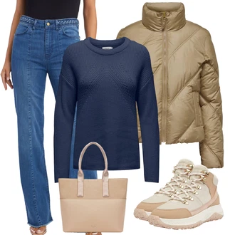 Outfit s Šedá Geox "Zimní outfity"
