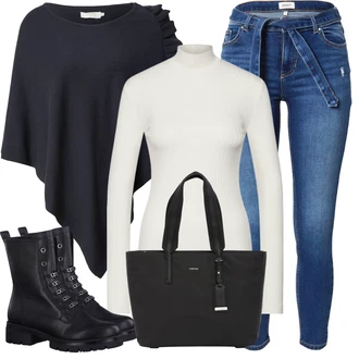 Outfity s botami GoGo s Fialová/Bílá/Hnědá/Zelená/Černá Pletený top/Pletené tričko/Roláková Košile Edited "Zimní outfity"Look: Rad, Emo, Egirl, Slavnostní, Girlfriend, GoGo, Indie, Jazz, Krásný, Měkká dívka