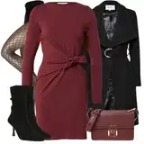 Crne slouchy čizmice outfiti image