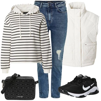 Outfit sa Crna Tenisica za fitness/tenisica za odbojku/Tenisica za košarku/cipela za trčanje/gimnastička papuča/Obuća za trening/Tenisica za tenis Nike "Zimski outfit"
