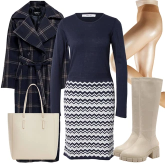 Dlouhé Outfit s Tmavě Modrá/Modrá/Světle Modrá Přechodový Kabát/Zimní Kabát Vlněný kabát/Dlouhý kabát/Dlouhý Zimní Kabát/Trenčkot/Trenčkot/Midi Kabát/Vlněný Kabát/Kašmírový Kabát/Vintage Kabát/Oversize Kabát/Dlouhý Kabát Only "Zimní outfity"