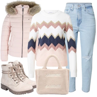 Outfits with cloth trousers "Zimski videz"