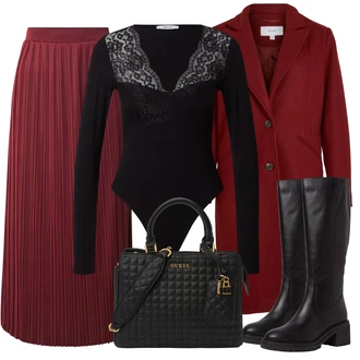 Zimske Outfiti mit Črna Guess "Zimski videz"