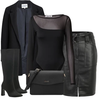 Black Outfits mit Črna Liu Jo "Zimski videz"