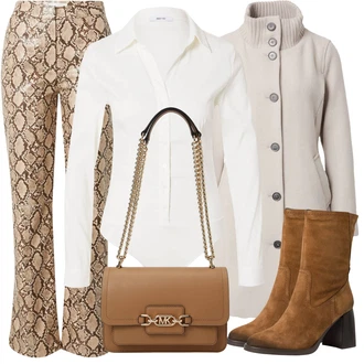 Red outfits mit Zelena Topshop "Zimski videz"