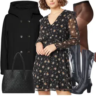 outfit mit Črna Tamaris "Zimski videz"