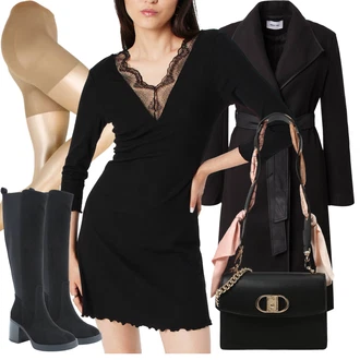 Black Outfits mit Črna Liu Jo "Zimski videz"