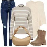 Zimske Outfiti Stripes za dame image