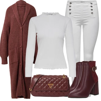 Zimske Outfiti mit Rdeča Guess "Zimski videz"