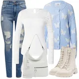 Hnědé Pull&Bear Kozačky Outfity image