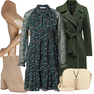 outfit mit Roza valentino "Zimski videz"