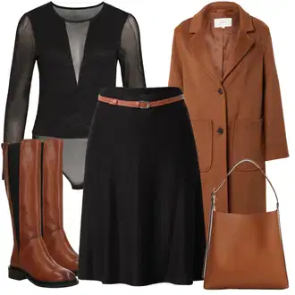 Nadrozměrné Dlouhé Outfit s Červená/Hnědá/Oranžová Přechodový Kabát/Midi Kabát/Dlouhý kabát/Vintage Kabát/Oversize Kabát/Vlněný Kabát/Zimní Kabát Vlněný kabát/Dlouhý Kabát/Kašmírový Kabát S.Oliver "Zimní outfity"Look: Klasické, Cool, Francouzské, Nadrozměrné, Chytrý příležitostný, Univerzitní, Pracovní oděvy