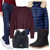 Slim Fit Uvolněné Džíny Outfity image