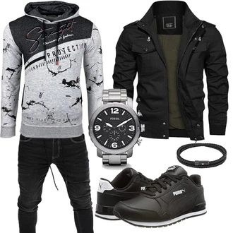Sport Outfits mit Blau Puma "Alltag Outfit"