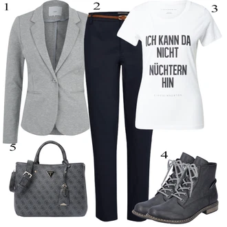 outfit mit Temno siva/Temno modra/Siva Zimski gležnjar/Ravni Gležnjar/Usnjeni gležnjar/Vintage Gležnjar/Škornj na Vezalke/Klasični škorenj/Podloženi Gležnar Rieker "Zimski outfit"