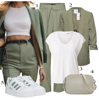 Green Outfits mit Vila "Pomladanska Obleka"