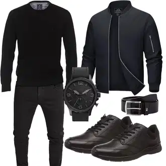 Büro Outfits Moderne mit Schwarz Unkategorisiert Yazubi "Buro Outfit"Look: Moderne, Trendige, Lack, Casual