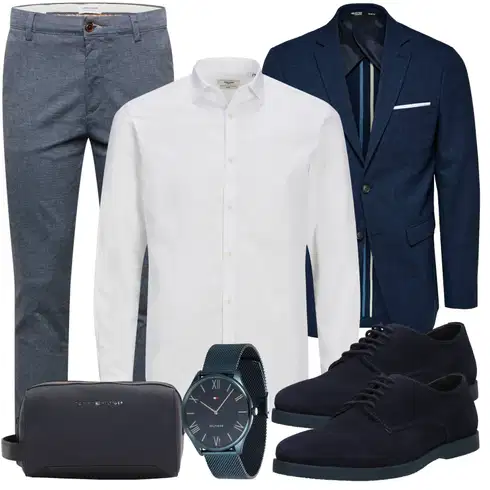 Weiß/Creme Bluse Große Größe/Business Hemd/Musselin Hemd/Bügelfreies Hemd/Businesshemd Jack & Jones kombinieren