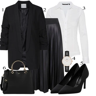 Bombaž outfit mit Krem/Bela Srajca/Bluzasti Body/Slim Fit Bluza VERO MODA "Obleka za prosti čas"