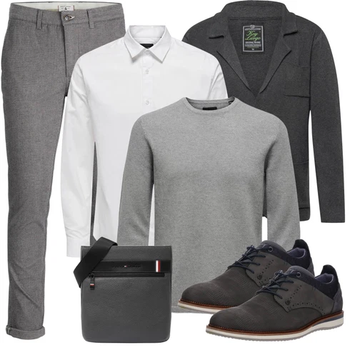 Creme/Weiß Bluse Große Größe/Businesshemd/Business Hemd/Bügelfreies Hemd Only & Sons kombinieren