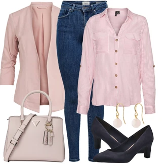 Sexy Outfit s Modrá/Tmavě modrá/Fialová Kožená bunda/Push up Džín/Kožené Boty/Džín s Nízkým Pasem/Džíny s Nízkým Sedem/High Waist Džínové Kalhoty Only "Cool každodenní outfit"Look: Styl, Ležérní, Egirl, Francouzské, Krásný, Bezešvé, Sexy