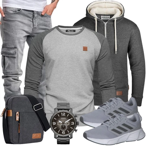 Grau Hose REPUBLIX kombinieren
