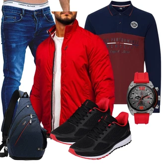 Frühlings Outfits Leichte mit Dunkelrot Unkategorisiert BOLF "Cool Outfit"