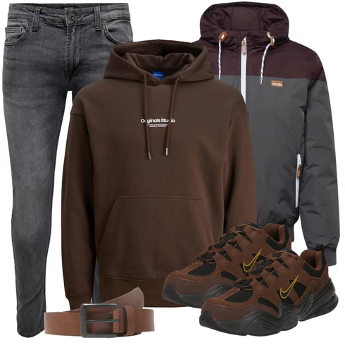 Dunkelgrau/Grau/Hellgrau Slim Fit Jeans/Lederjacke/Leder Schuhe/Jeans mit Schlitz/Push up Jeans/Thermojeans/Winterjacke/Tapered-Jeans/Low Rise Jean/Knöchelstiefel/Biker Jeans/Regular-Fit Jeans Only & Sons kombinieren mit Hellgrau/Dunkelgrau/Dunkelgrün/Dunkelrot/Bordeaux Übergangsjacke Herbstjacke/Kastenjacke/Kapuzenjacke/Innenfutter Jacke/Nylonjacke/Ripstopjacke/Windbreaker Jacke Iriedaily
