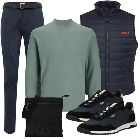 Blau/Dunkelblau/Hellblau Slim Hose/Chino Hose/Business Hose/Skinny Hose/AnzugHose/StretchHose/FreizeitHose Lindbergh kombinieren