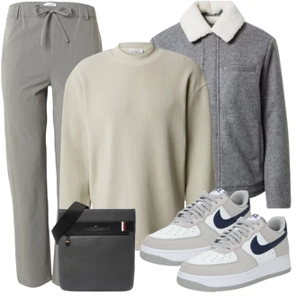 Outfit mit Khaki Thermo Pullover/Rollkragenpullover/Feinstrickpullover/Einfacher Pullover/Basic Pullover/Kaschmir Pullover trapp "Cool Outfit"