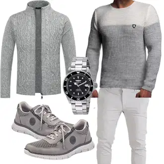 Rock Outfits mit Grau/Blau Invicta "Cool Outfit"