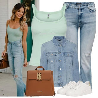 Outfit s Bílá Love Moschino "Cool outfity na volný čas"
