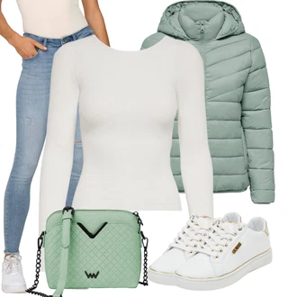 Outfit s Žlutá/Bílá/Zlatý/Hnědá/Béžová Teniska Letní Tenisky/Kožené Tenisky/Teniska se Třpytkami/Nízká Teniska/Tenisky s Bočním Zipem/Teniska teddy/Úzká Teniska Guess "Cool outfity na volný čas"