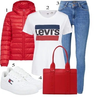 Outfits for chubby Priložnostne mit Modra/Svetlo modra Ozke Kavbojke/Push up Kavbojke/Usnjene Čevlje/Kavbojke z Razporkom/Usnjena Jakna/Kavbojke na Poteg/Zimska jakna/Kavbojka z Nizkim Pasom/Kavbojke Visokega Pasu Pieces "Obleka za prosti čas"Look: Priložnostne, Stil