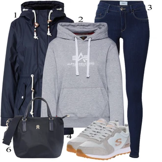 outfit mit Alpha Industries "Obleka za prosti čas"